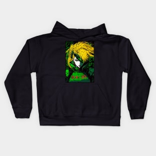 Vaporwave Modern Super Hero Girl Kids Hoodie